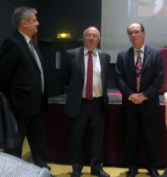M. Daems, M. le proviseur du lycée Henri IV et le président Michel Berthet